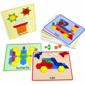 Pattern Block Picture Cards - 20 Pieces