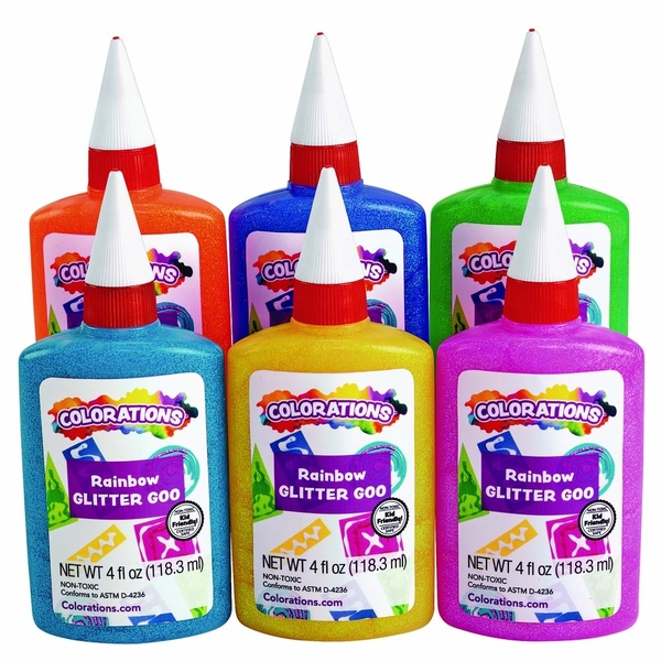 rainbow glitter glue