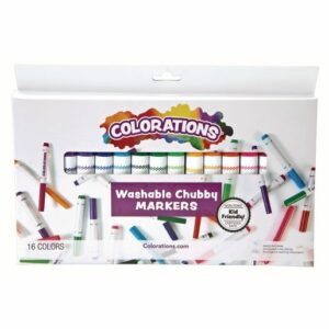 wash chubby markers